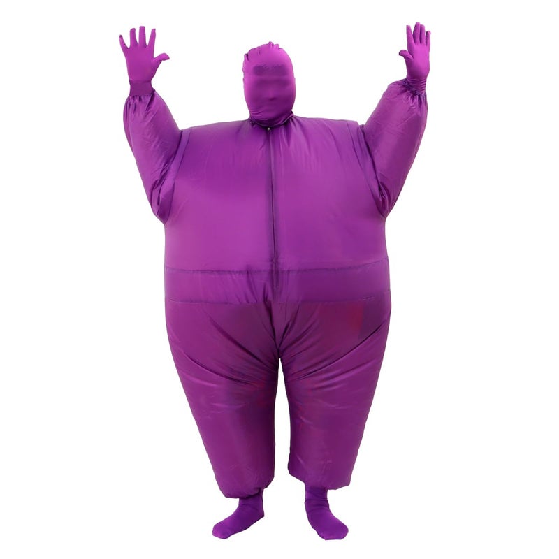 RHYTHMARTS Inflatable Costume - Full Body Suit, Blow Up Costume for Adults - Purple Fancy Dress - Image 4
